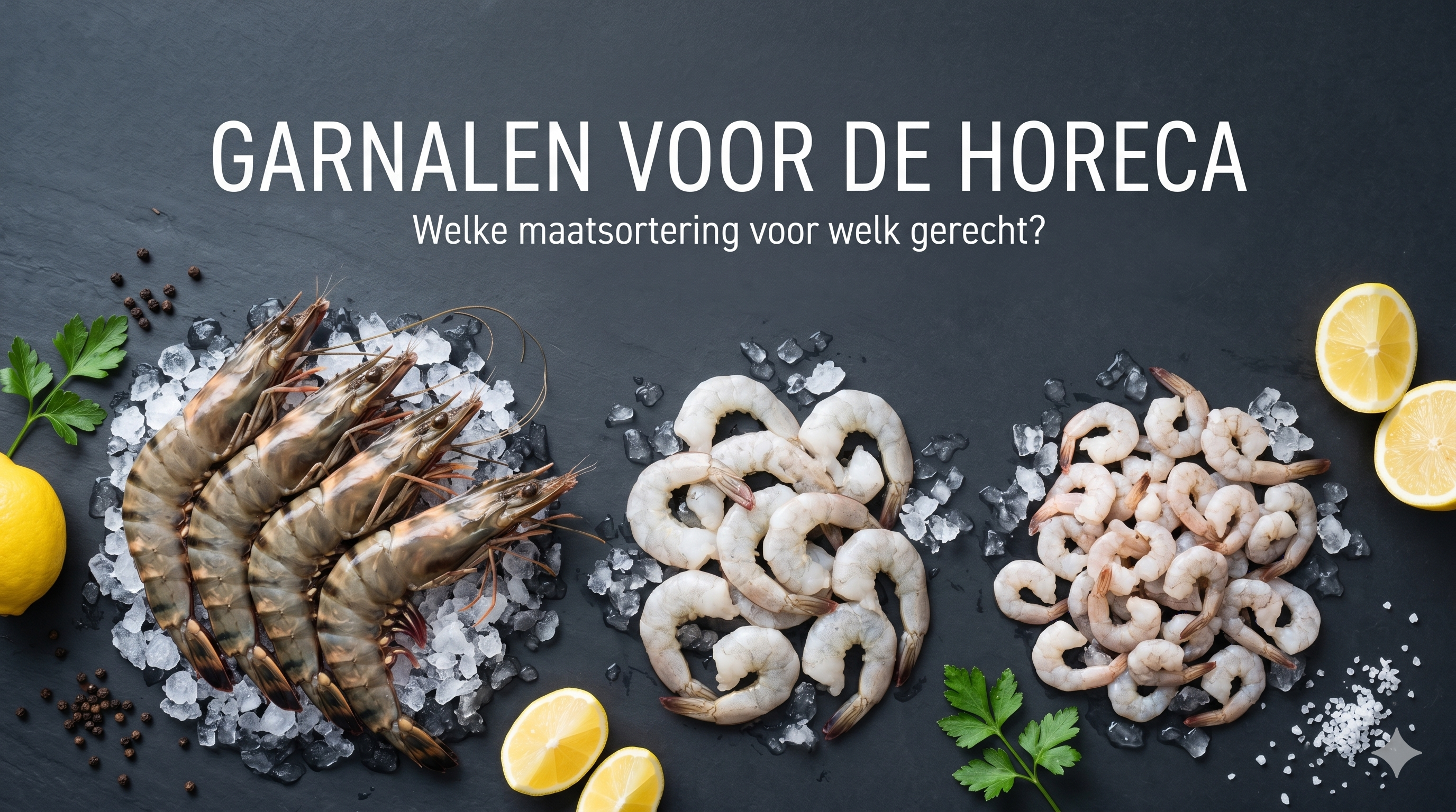 Garnalen voor de horeca: welke maatsortering voor welk gerecht?