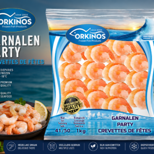 Orkinos Party Garnalen 41/50 1kg | Premium Diepvries Garnalen