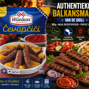 Hunkar Ćevapčići 800g | Authentieke Balkan BBQ Specialiteit
