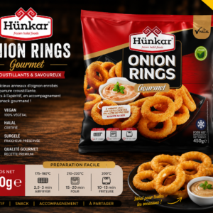 Hünkar Onion Rings Gourmet 450g | Krokante Uienringen