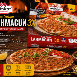 Hünkar Lahmacun 3x180g (540g) | Authentieke Halal Turkse Lahmacun