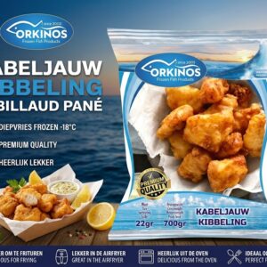 Orkinos Kabeljauw Kibbeling 700g | Diepgevroren Kibbeling