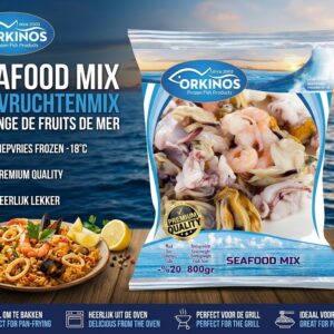 Orkinos Seafood Mix 800g | Diepgevroren Zeevruchtenmix