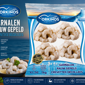 Orkinos Rauwe Gepelde Garnalen 41/50 1kg | Premium Diepvries Garnalen