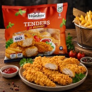 Hünkar Kip Tenders Kentucky Style 700g – Premium Krokante Kipfilet voor Groothandel & Horeca