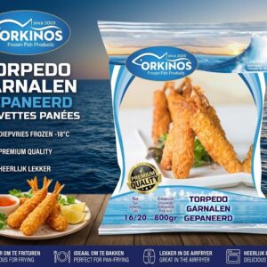 Orkinos Torpedo Garnalen Gepaneerd 16/20 800g | Diepgevroren