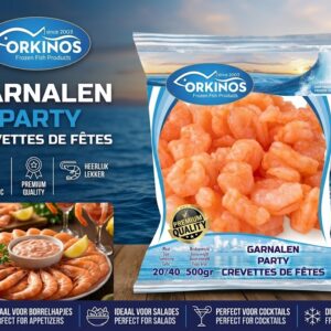 Orkinos Garnalen Party 20/40 500g | Diepgevroren Feestgarnalen