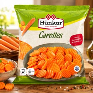Hünkar Wortelschijfjes 800g | Vers Ingevroren Diepvriesgroenten