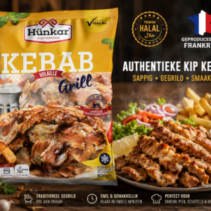 Hünkar Kip Kebab Grill 800g – Premium Gegrilde Kebabreepjes voor Horeca & Groothandel