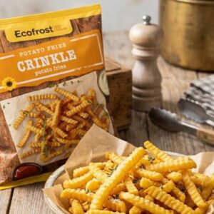 Ecofrost Crinkle Cut Diepvries Frieten 1kg | Geribbelde Belgische Frites