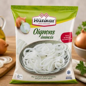 Hünkar Gesneden Uien 800g | Diepgevroren Uienringen voor Elke Keuken